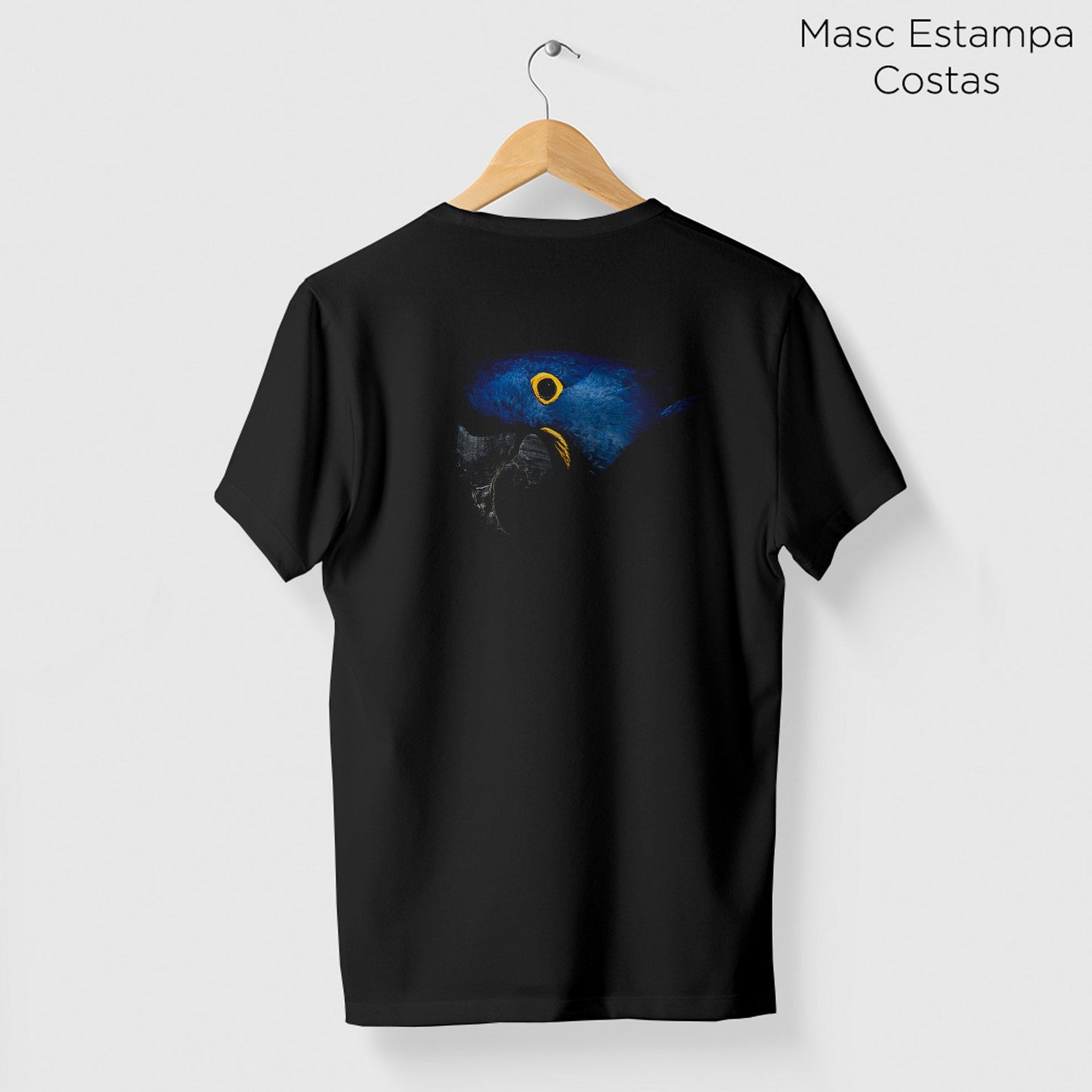 Camiseta Amazônia ARARA AZUL - PRETO - cód 0198